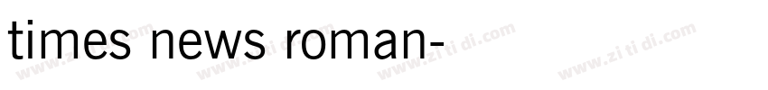 times news roman字体转换